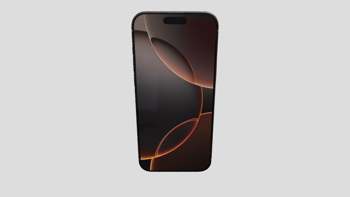 iPhone16 pro max desert titanium USDZ model 3D Model