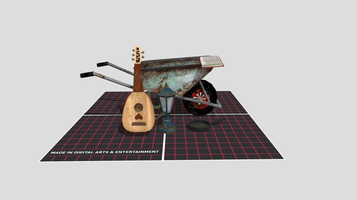 DAE 5 Finished props - Eco House 3D Model
