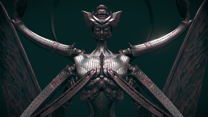禍津観音 3D Model