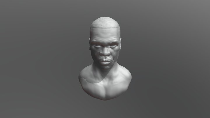 Work in Progress 50 Cent Sculpt 3D Model