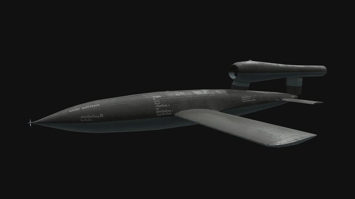 Blender V1 Rocket 3D Model