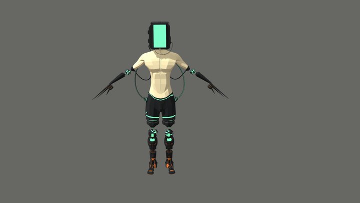 DRAFT DARK CYBERPUNK 3D Model