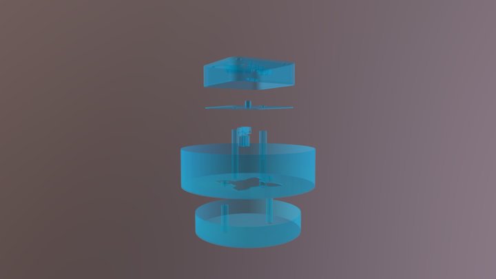 OPQRSTU3D Ceiling Light 3D Model