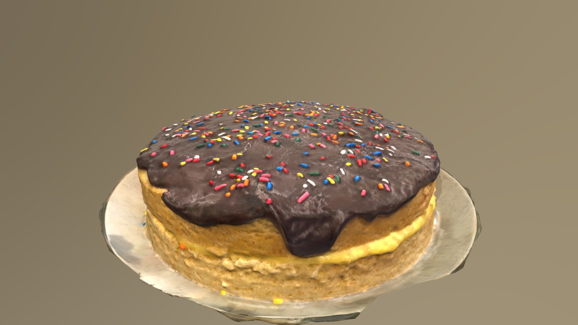 Boston Cream Birthday Cake