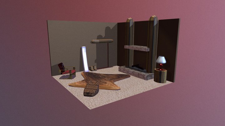 SKI LODGE 3D Model