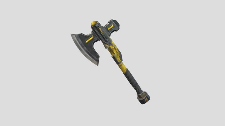Futuristic Cyberpunk Axe – Free 3D Model STL