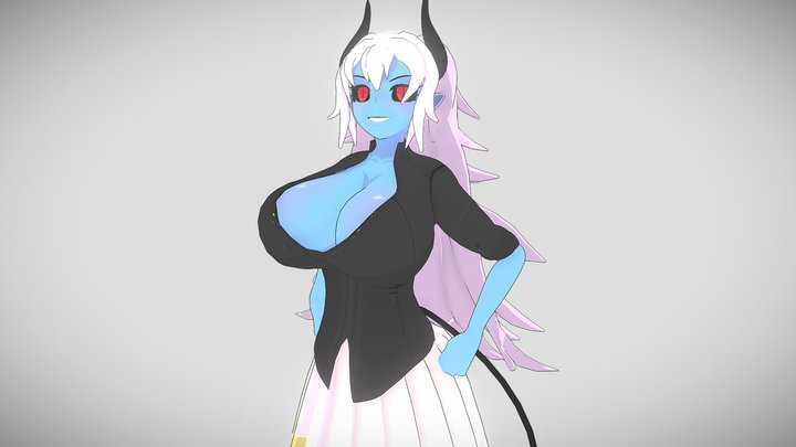 Ruri - Ao Hada Kyonyuu to Kuso Bocchi 3D Model