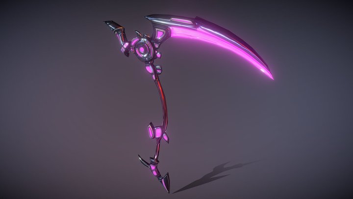 Glam Reaper Scythe 3D Model