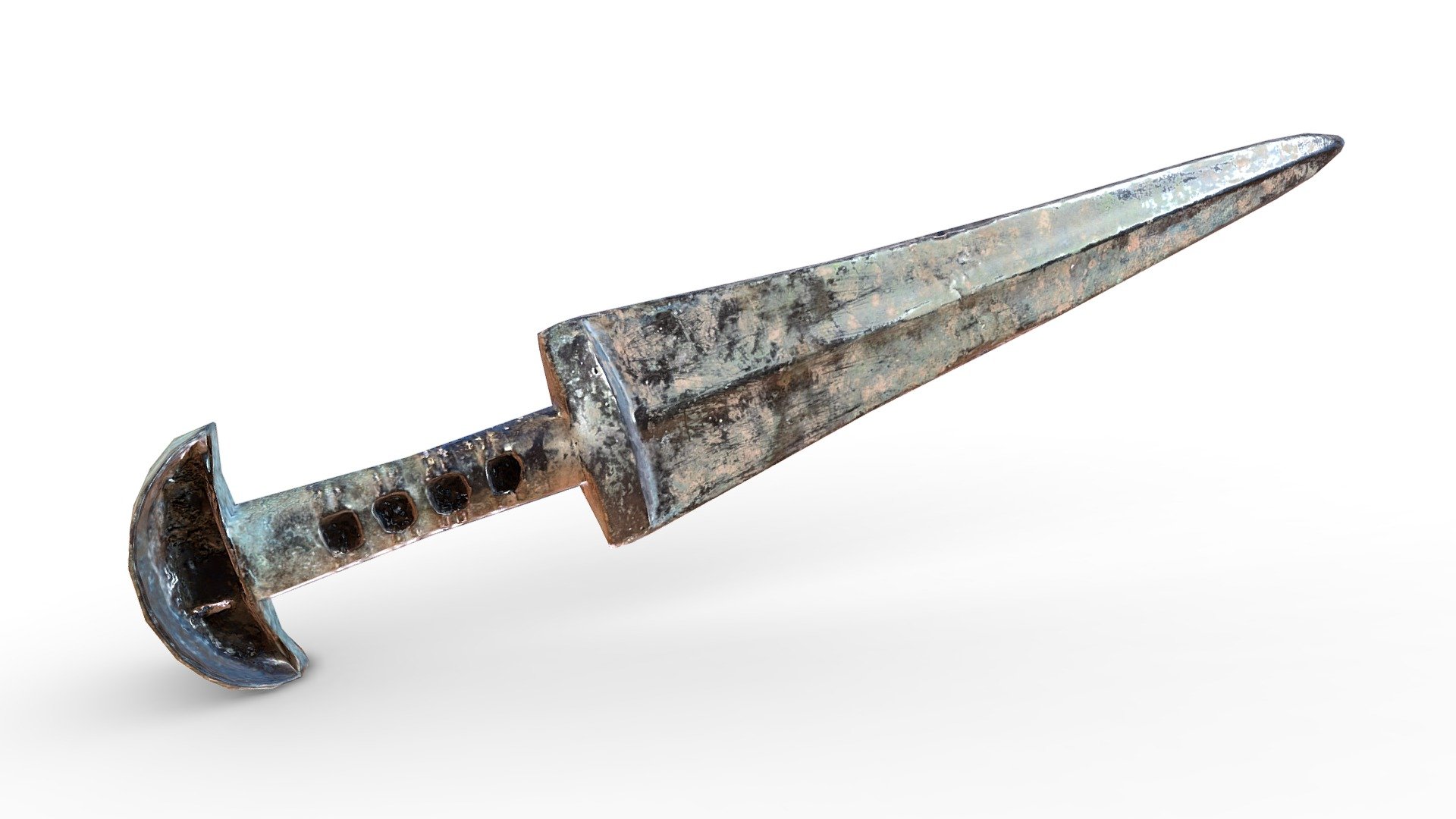 Bronze Dagger (game Ready   2k Pbr) - Download Free 3d Model By 