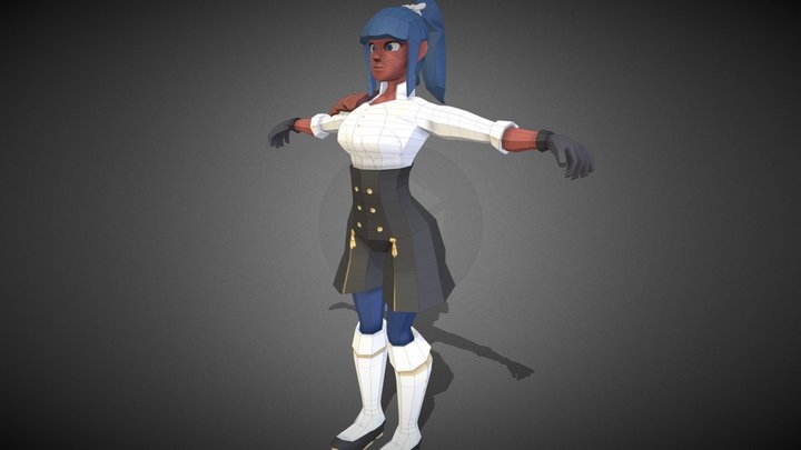 Marianne Stylized 3D Model 3D Model