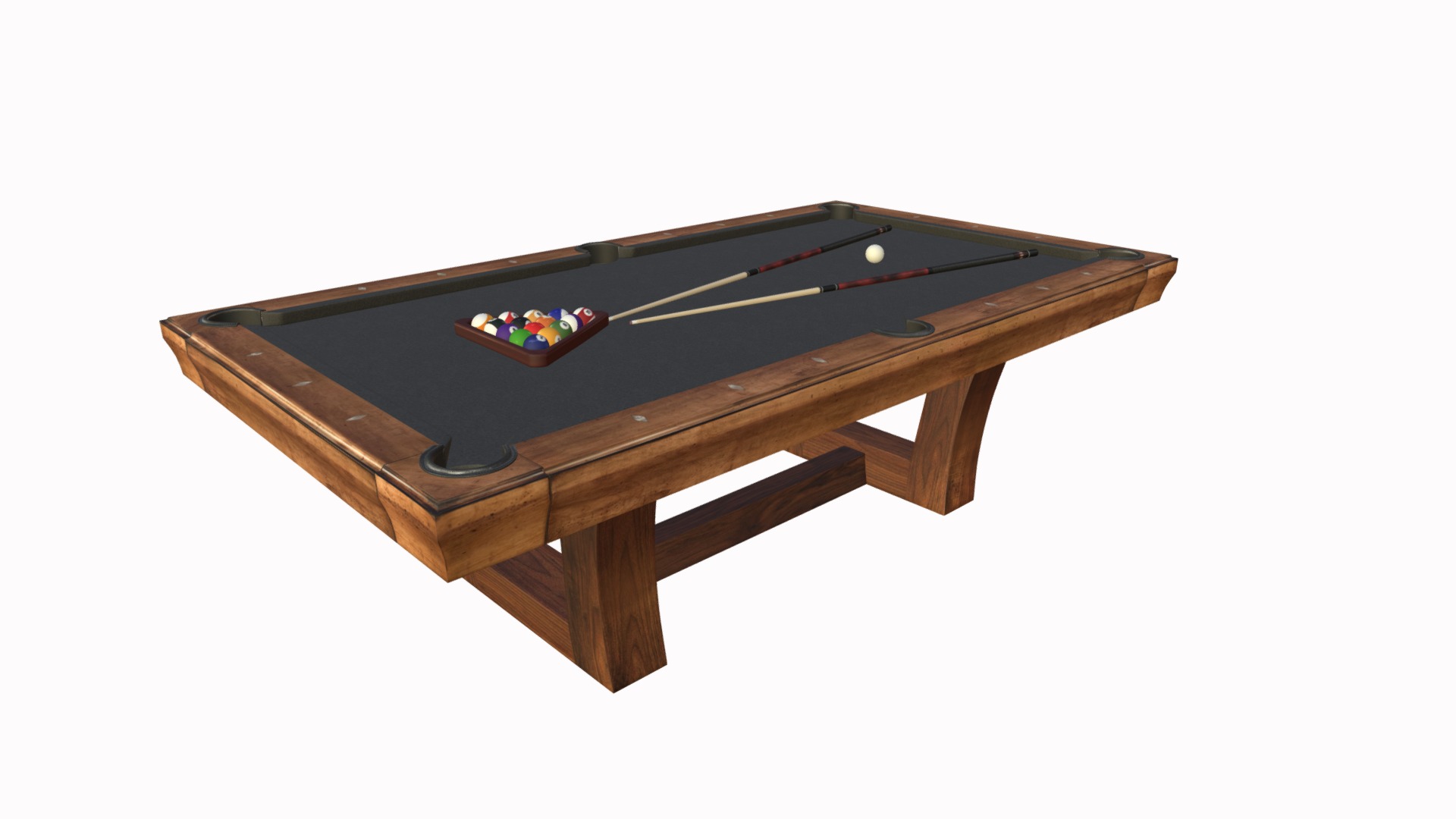 Pool Table (8ft) - Buy Royalty Free 3D model by Furniture 3D ...