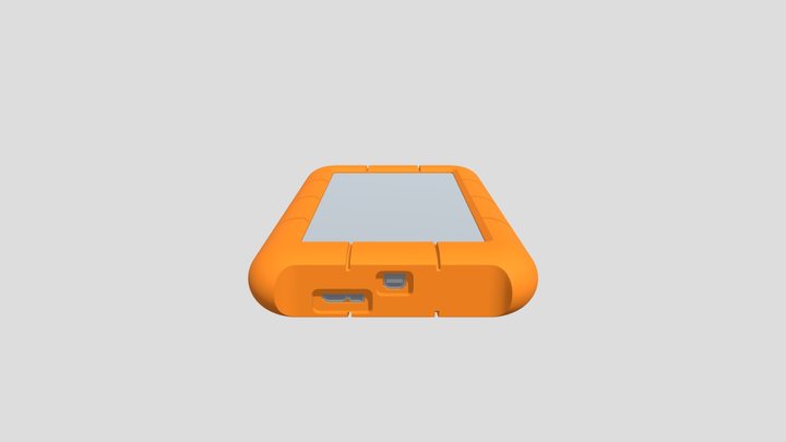 Lacie Rugged External Hard Drive 3D Model