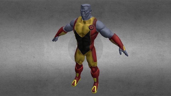 X-men Colossus (Color) 3D Model