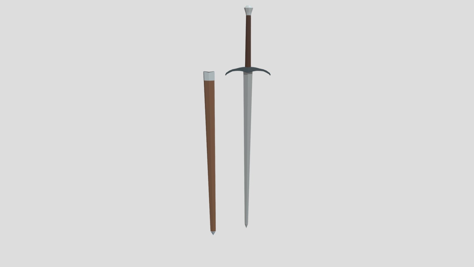 Low- Poly Longsword