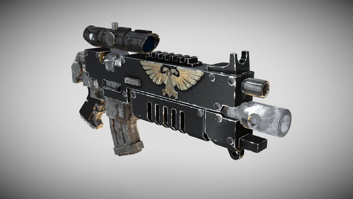 Warhammer 40k Bolt Rifle 3D Model