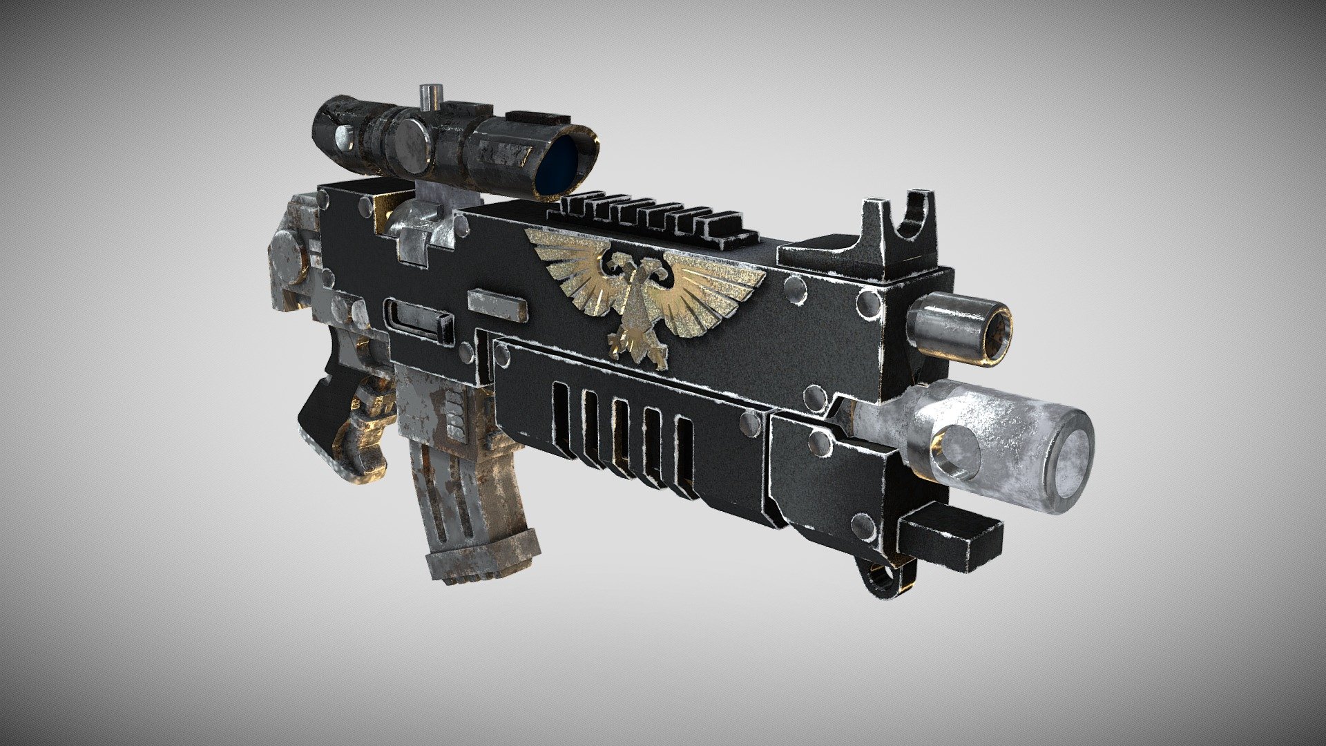 Warhammer 40k Bolt Rifle - Download Free 3D model by Eriodas ...