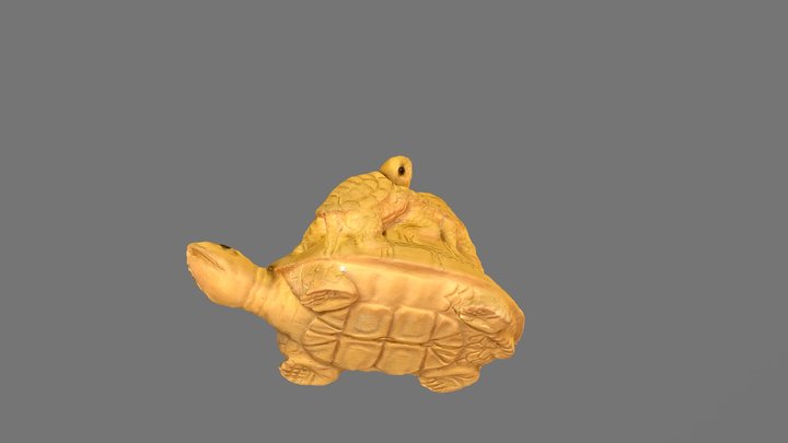 Tortoise with her babies 3D Model