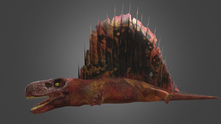 Dinosaur Hunting Dimetrodon – Free 3D Model STL