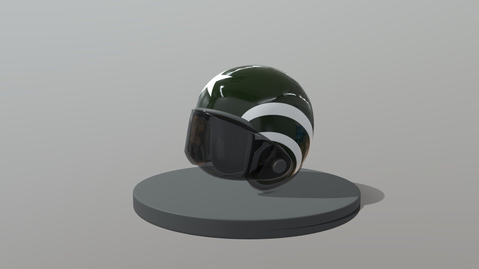 Open Biker Helmet with visor