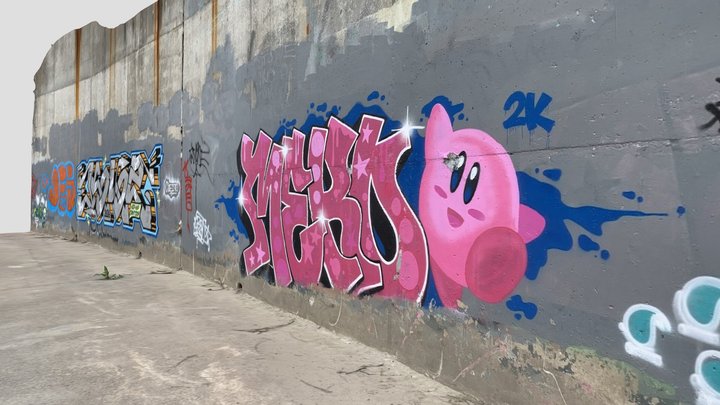 Kirby Graffiti 3D Model