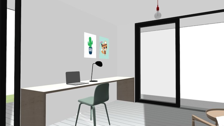 Home Office 3D Model