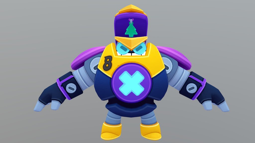 Bolt Brawl Stars 3D Model
