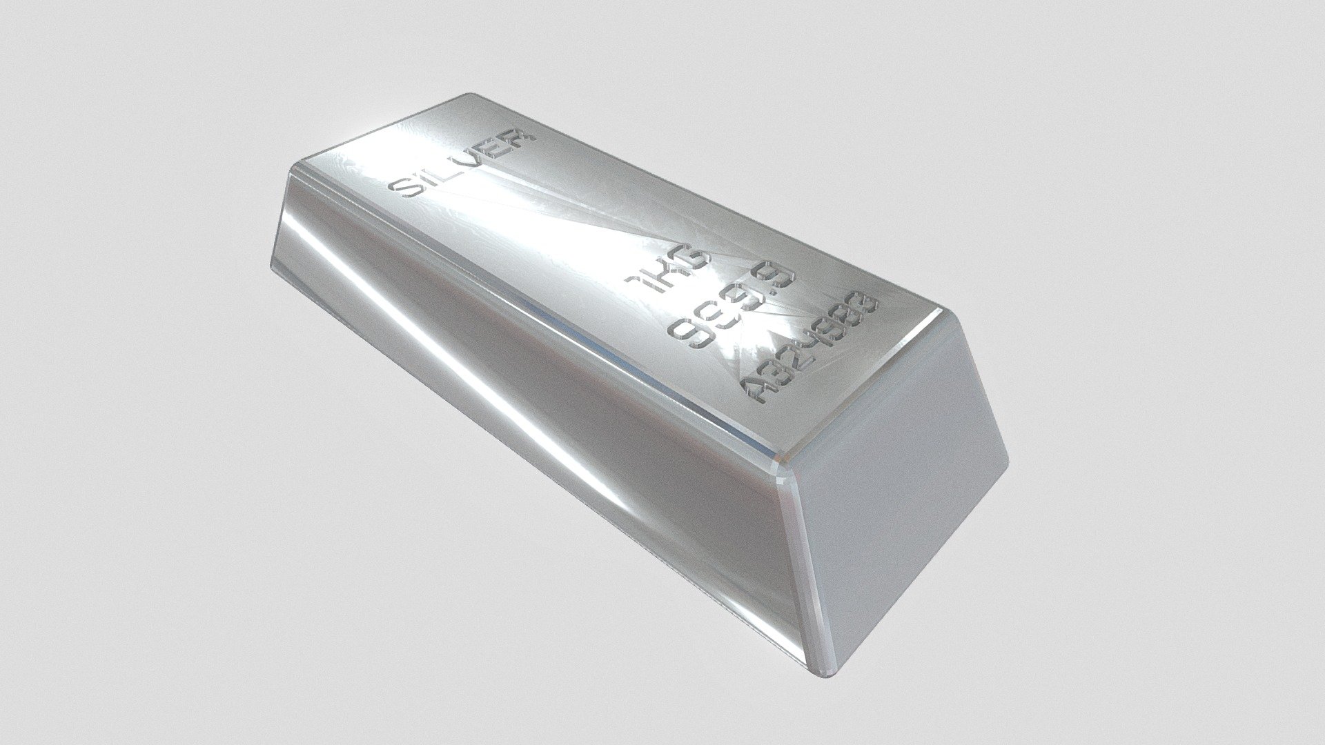 Silver 1 kilo bar - 3D model by jalalkay [7c24d1d] - Sketchfab