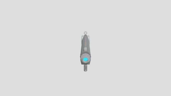 Sci fi Low poly Shotgun 3D Model