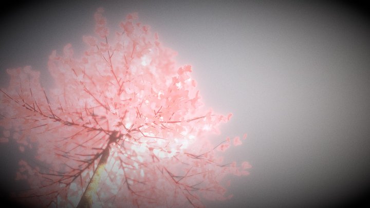 laying under a Tree with Pink Leaves and Wind – Modelo 3D gratuito STL