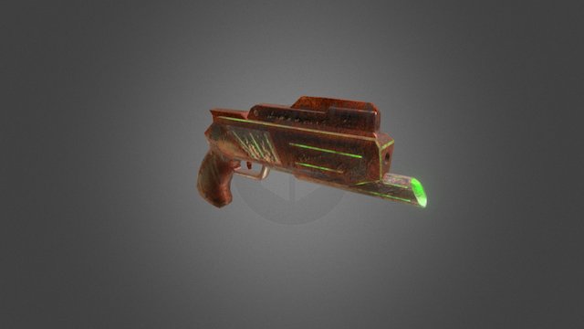 Pistol (Oxid) Low Poly 3D Model