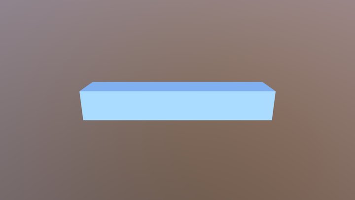 Blue Minus Sign 3D Model