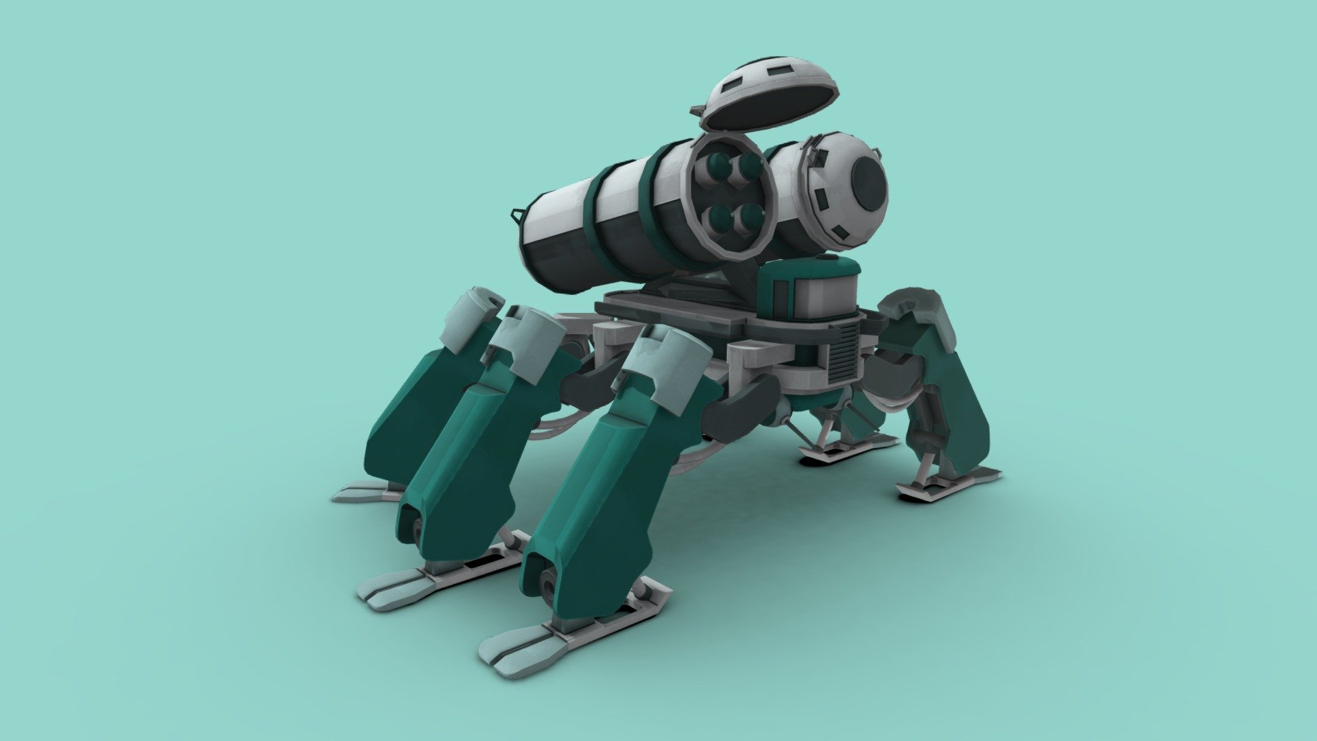 Rocket artillery Mech / Robot - Download Free 3D model by ForevereQ ...