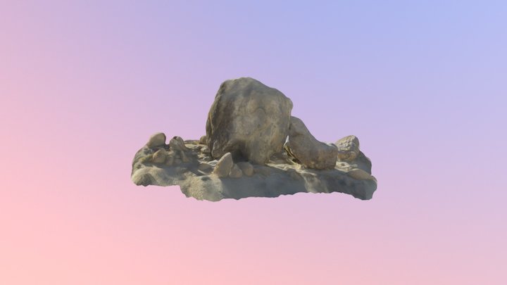 Alabama Hills Granite Boulders Lisa 3D Model