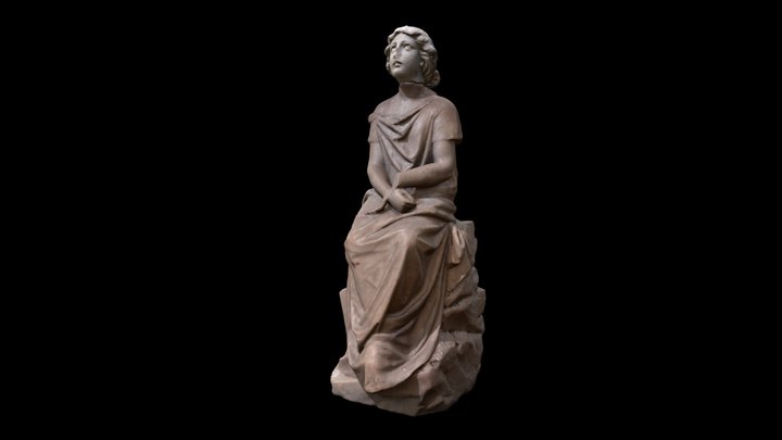 Joven orante 3D Model