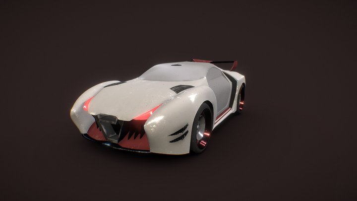 Futuristic Sports Car 3D Model