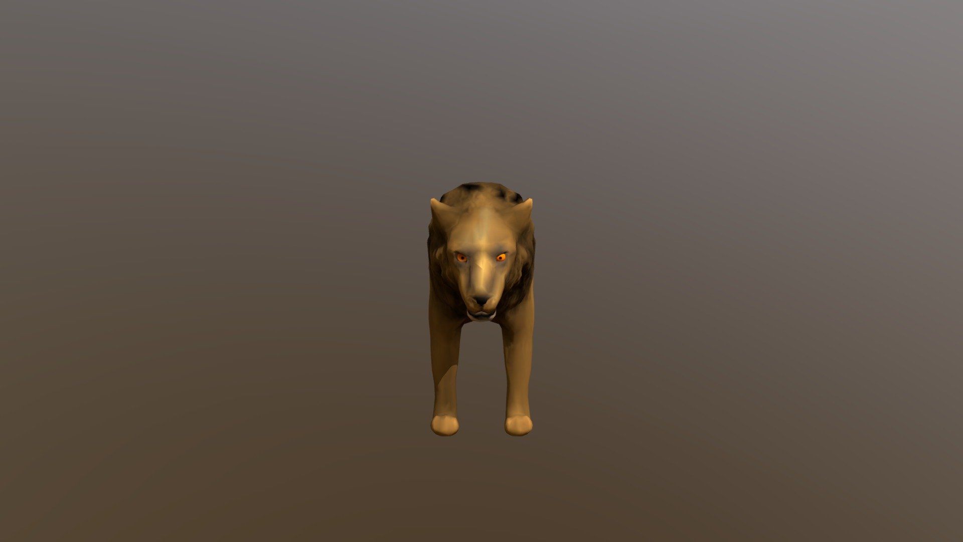 Lion lowpoly