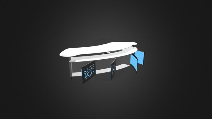 Bureau Boss Ouvert 3D Model
