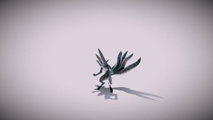 Kubi-The Nine tails Beast 3D Model