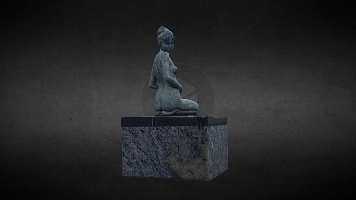 Constance LLoyd Merrion Square Statue 3D Model