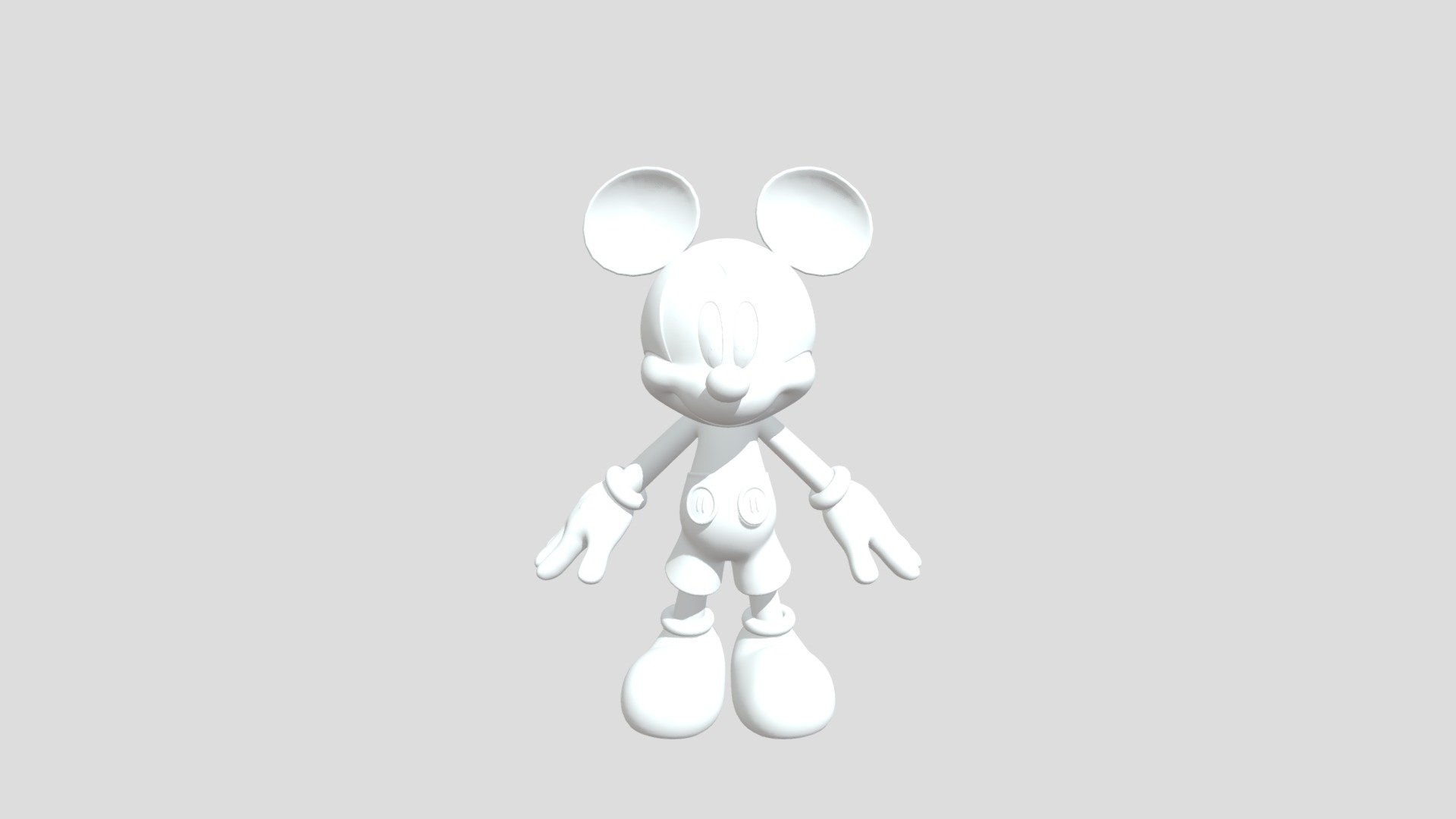 Classic Mickey - 3D model by clauddialingai [7c2d879] - Sketchfab