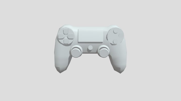 PlayStation Controller (low-poly) 3D Model