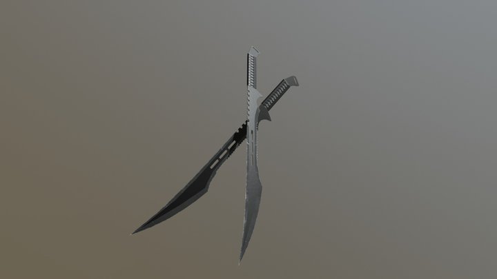 Ninja swords 3D Model