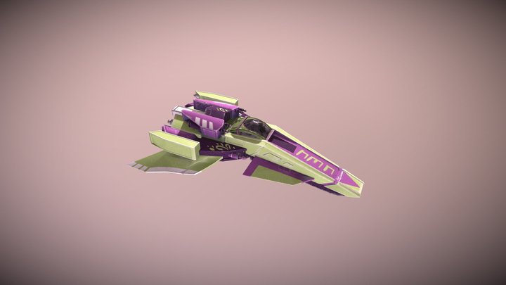 Wipeout spaceship 3D Model