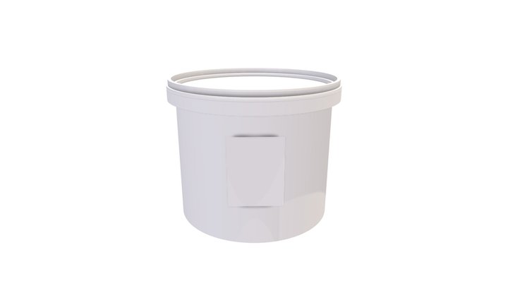 Plastic Bucket 3D Model