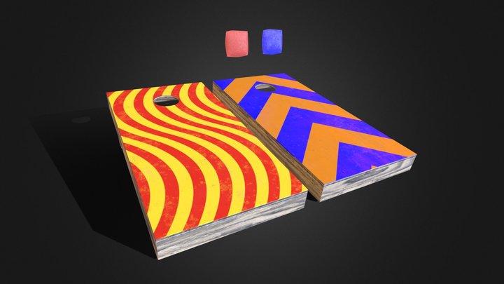 Cornhole 3D Model