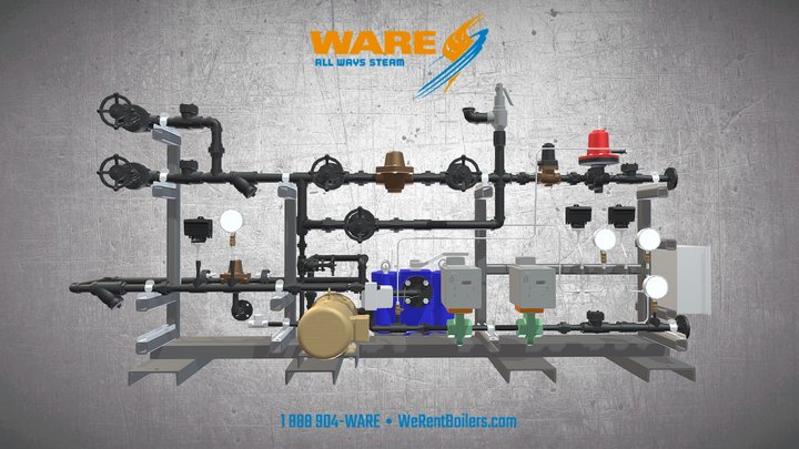 OIL PUMP SKID (82.5K PPH) 3D Model