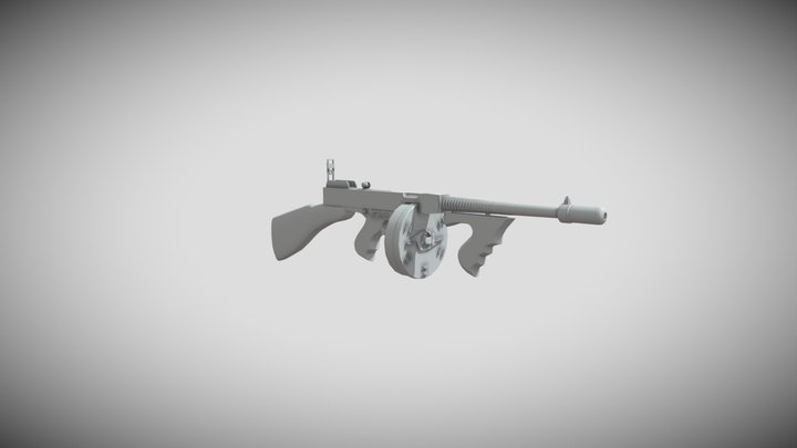 TommyGun 3D Model