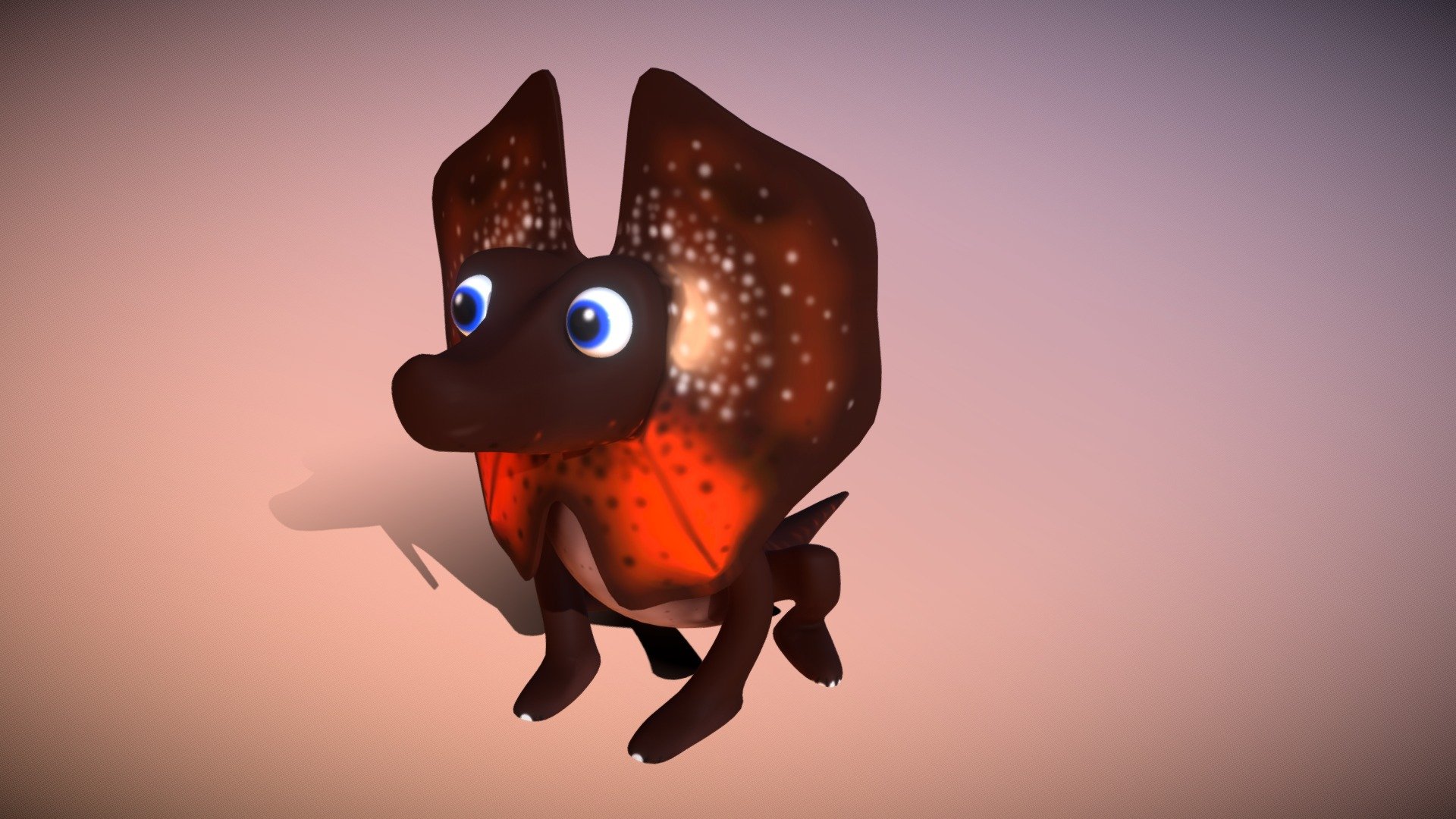 Stylised Frilled Lizard Model - 3D model by Caelum Beckinsale ...