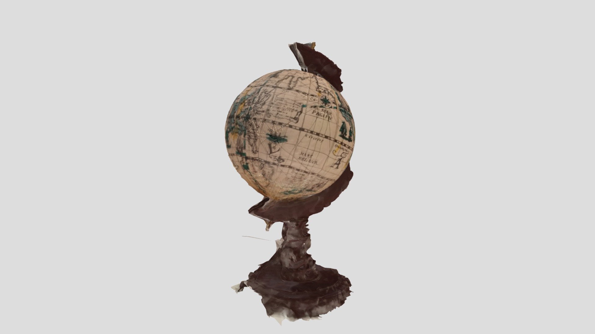 Globo terráqueo modelo 3D