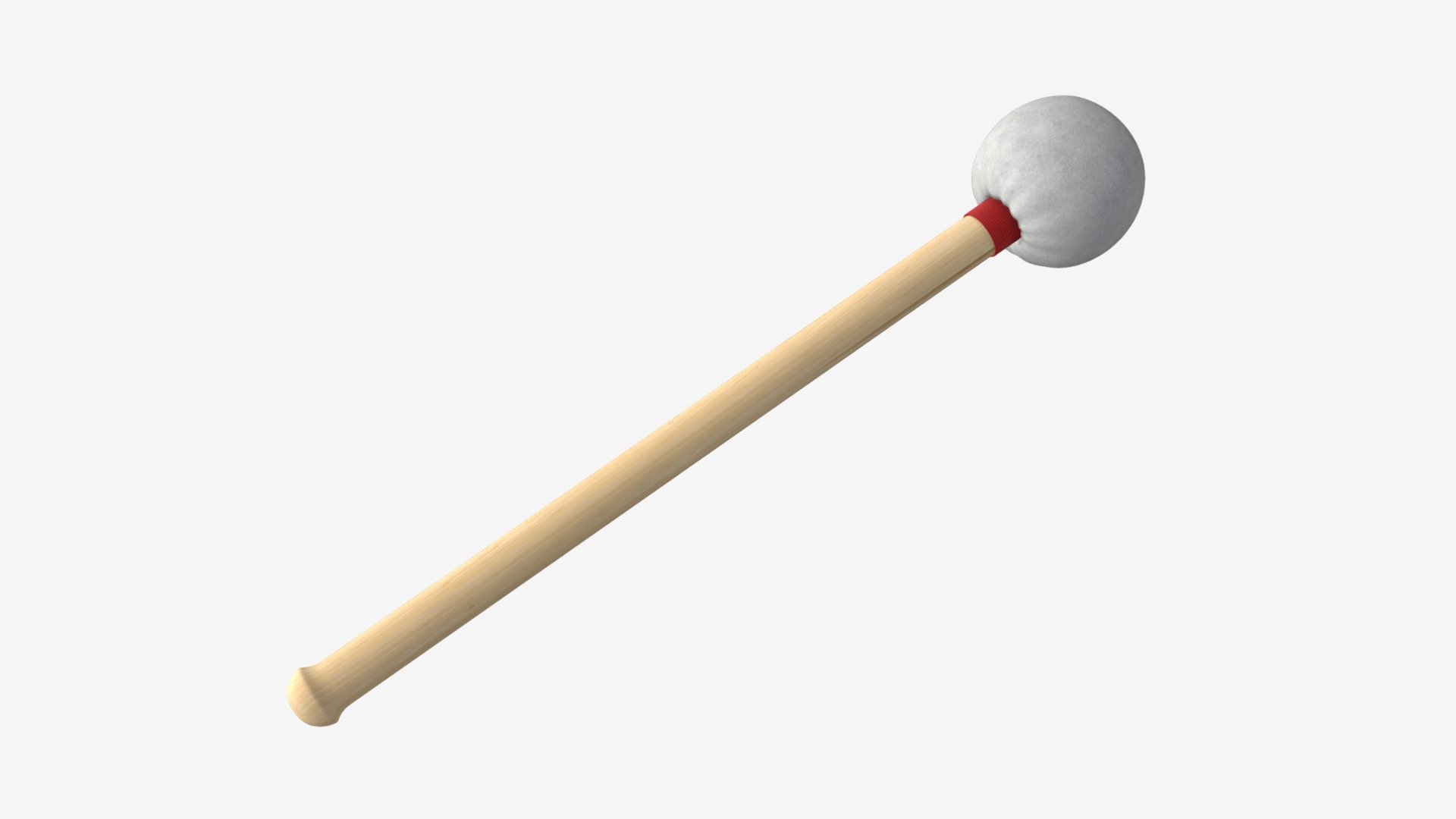 Bass drum mallet - Buy Royalty Free 3D model by HQ3DMOD (@AivisAstics